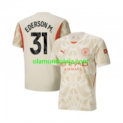 Camisola Manchester City Ederson M 31 Guarda-redes Homem Equipamento Terceiro 2024-2025 Manga Curta